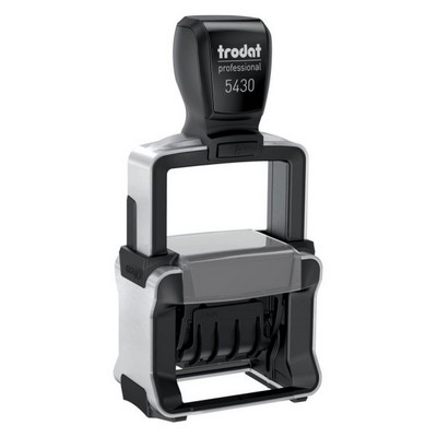 Heavy Duty Self-inking Date Stamp w/2 Color Ink Pad, 1 x 1 5/8" Imprint