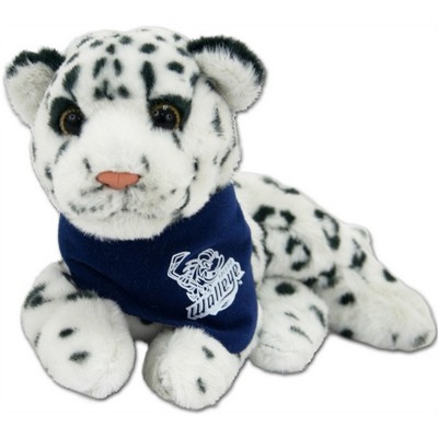 8" Stuffed Jungle Animal - White Leopard