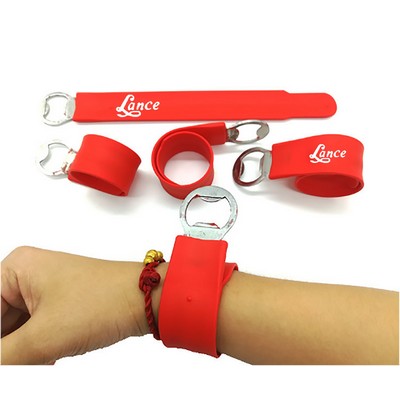 Silicone Slap Ring Bracelet Bottle Opener