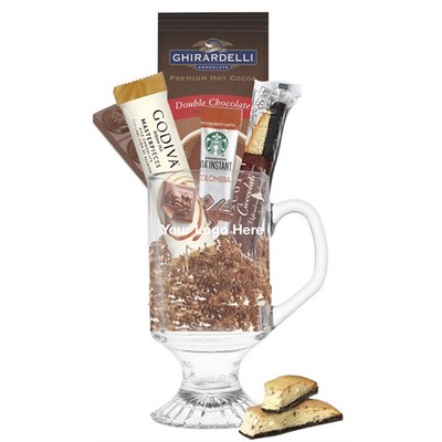 Best of Godiva, Starbucks, & Ghirardelli Glass Gift Mug