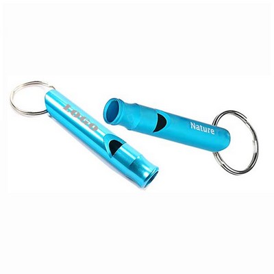 Aluminum Alloy Whistle Keychain