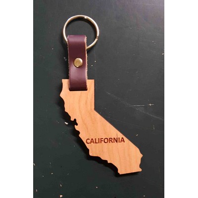 2" - California Hardwood Keychains