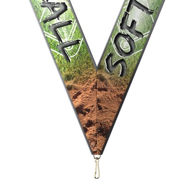 Sublimated Softball Neckband w/ Quick Clip (1-1/2" X 34")