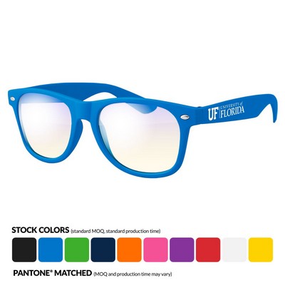 Blue Light Blocking Retro Promotional Glasses w/ 1-color imprint