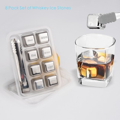 8 PCS Whiskey Ice Stone