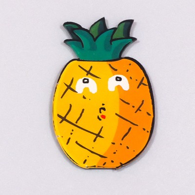 Magnet Cartoon Pine Apple Shape