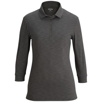 Ladies' Optical Heather Polo