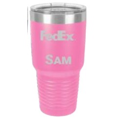 Polar Camel 30 Oz. Light Purple Ring Neck Vacuum Insulated Tumbler w/Clear Lid