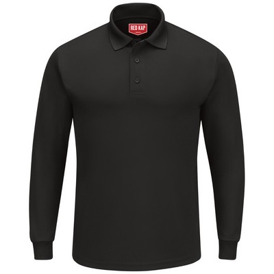 Red Kap® Men's Long Sleeve Solid Performance Polo Shirt