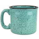 15 Oz. Aqua Speckled Santa Fe Campfire Mug