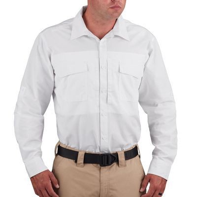 Propper® Men's White Poplin Short Sleeve RevTac Shirt