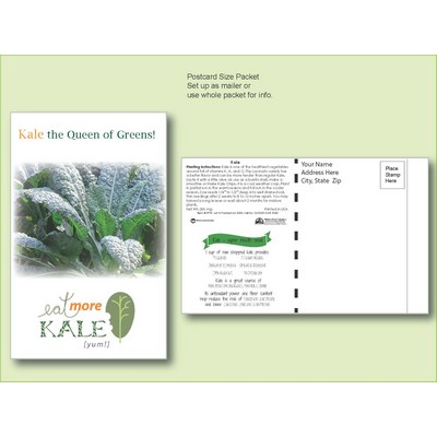 Kale Seed Packet w/Postcard Mailer