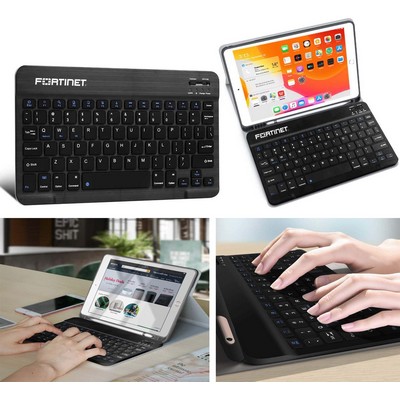 Kidder Universal Portable Bluetooth Wireless Keyboard for Smartphones and Tablets (Black)