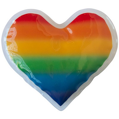 Rainbow Heart Gel Beads Hot/Cold Pack