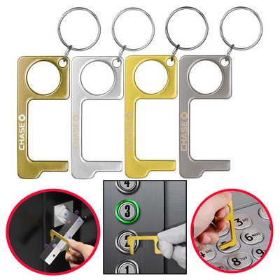 PPE Hygiene Door Opener Closer No-Touch w/ Key Chain