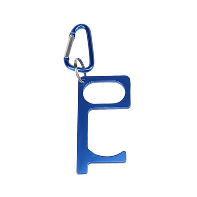 EDC Aluminum Alloy Door Opener Keychain w/Carabiner