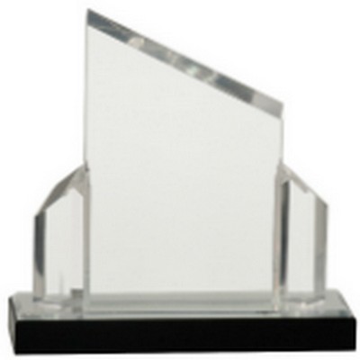 7" x 7" Silver Beveled Post Impress Acrylic Award