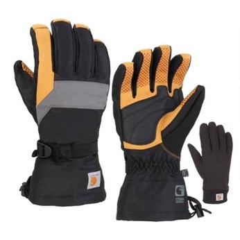 Carhartt® Men's Storm Defender® Insulated Gauntlet Glove + Liner Combo