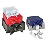 Scratch Resistant Matte Finish Ribbon Magnetic Box (6"x6"x2 3/4")