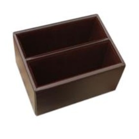 Leather Chocolate Brown Coaster Holder