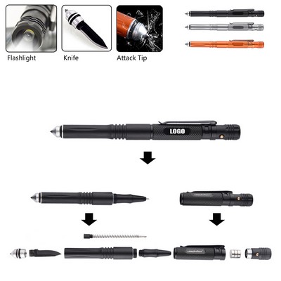 Tactical Pen w/Survival Tools & Anti-Skid Handle