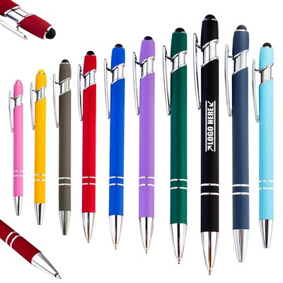 Click Activated Matt Color Stylus Metal Pen