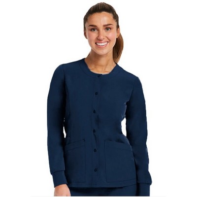 Maevn Matrix Impulse Women's Round Neck Snap Jacket