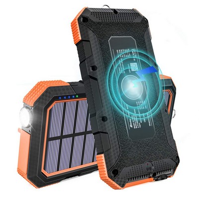 Solar Powered Wireless Charging Power Bank