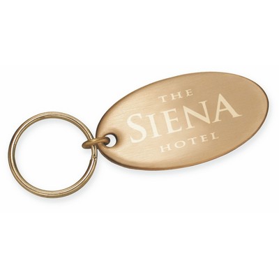 Oval Key Ring (Brushed Brass)