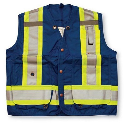 100% Polyester Royal Blue Surveyor Vest