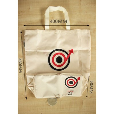 Foldable Tote Bag W/Zipper