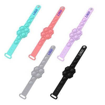 Silicone Push Pop Bubble Toy Wristband