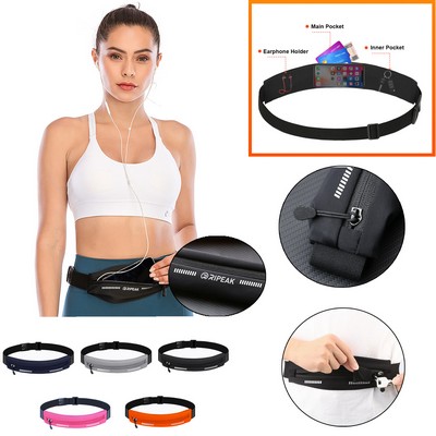 Reflection Fanny Pack Outdoor Sports Water Resistant Polyester Waist Bag