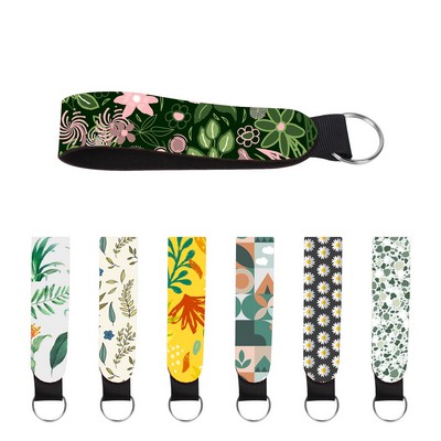 Full Color Sublimated Neoprene Wrist Keychain