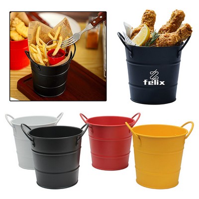 Fries Basket Creative Ice Bucket French Fries Storage Bucket