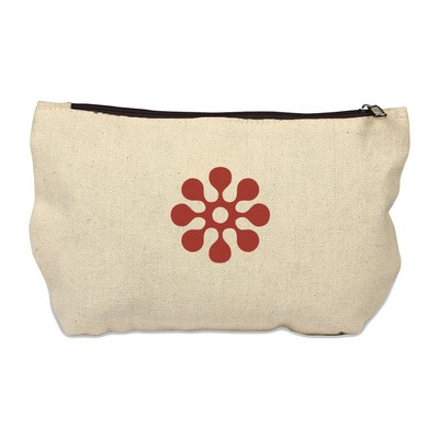 Qtees Cotton Canvas Travel Kit bag/Makeup Bag