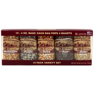 Amish Country Popcorn Ten Pack Variety Set