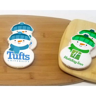 4" Snowman Logo Sugar Cookie