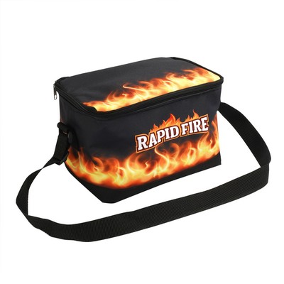 6 Pack Insulated Cooler Bag w/Full Color Printing