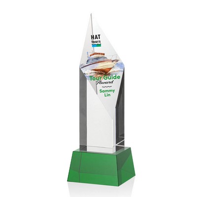 VividPrint™ Award on Base - Vertex/Green 11"