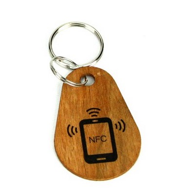 Wood Teardrop Key Tag