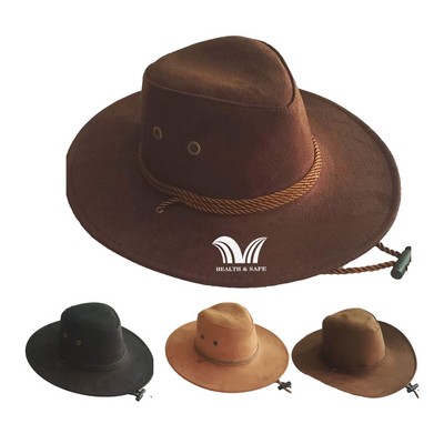 Felt Cowboy Hat With Drawstring