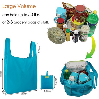 Reusable Foldable Grocery Tote Bag