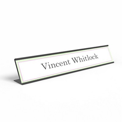 2" x 10" Plastic Name Plates