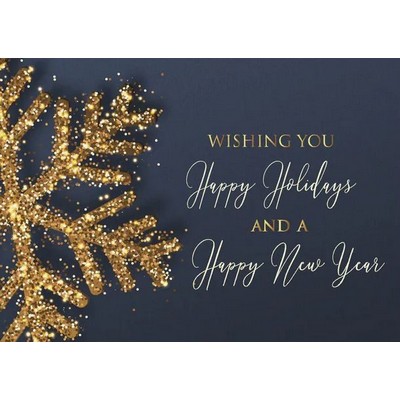 Glittering Wishes Economy Holiday Card