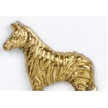 Zebra Stock Casting Lapel Pin