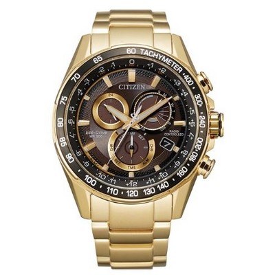 Citizen® Men's Eco-Drive® PCAT Gold-Tone Stainless Steel Watch