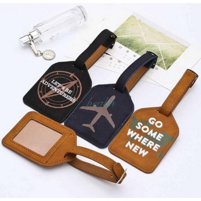 PU Leather Luggage Tag