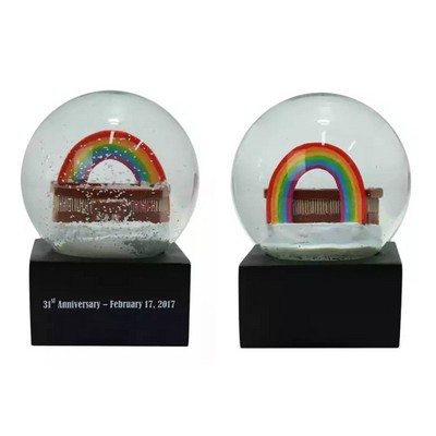 Custom Rainbow Crystal Snow Globe