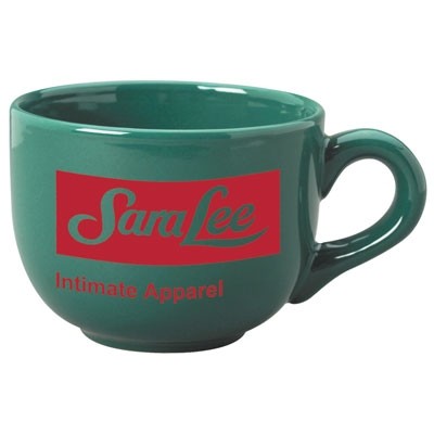 16 Oz. Green Ceramic Latte Stoneware Coffee Mug